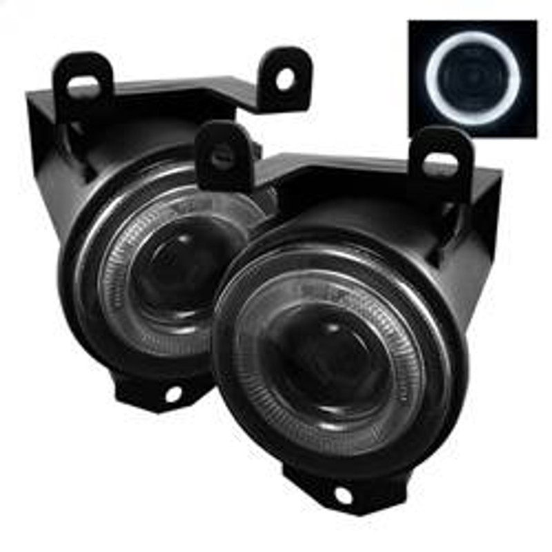 Spyder Auto Halo Projector Fog Lights with Switch - Smoke 5021427