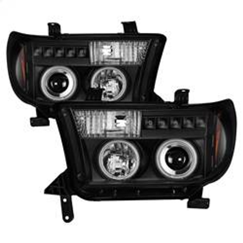 Spyder Auto Projector Headlights - CCFL Halo - LED - Black 5030306