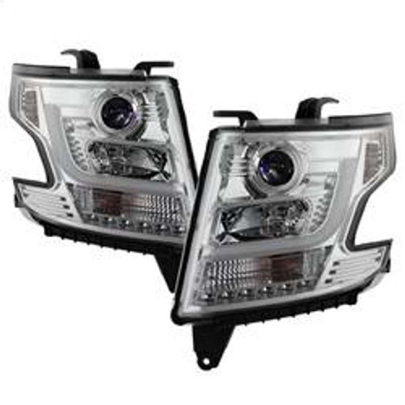 Spyder Auto Projector Headlights - DRL LED - Chrome 5082534