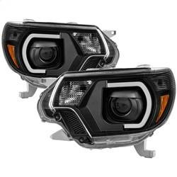 Spyder Auto Projector Headlights - Light Bar DRL - Black 9037542