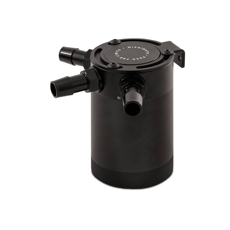 Mishimoto Mishimoto Compact Baffled Oil Catch Can, 3-Port MMBCC-CBTHR-BK