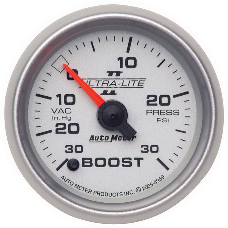 AutoMeter GAUGE, VAC/BOOST, 2 1/16", 30INHG-30PSI, DIGITAL STEPPER MOTOR, ULTRA-LITE II 4959