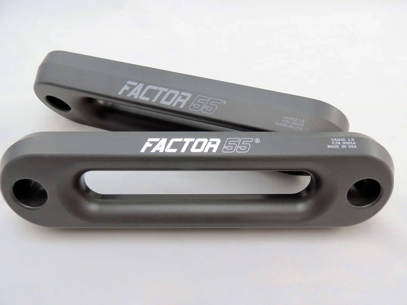 Factor 55 Hawse Fairlead 1 Inch Thick Gun Metal Gray