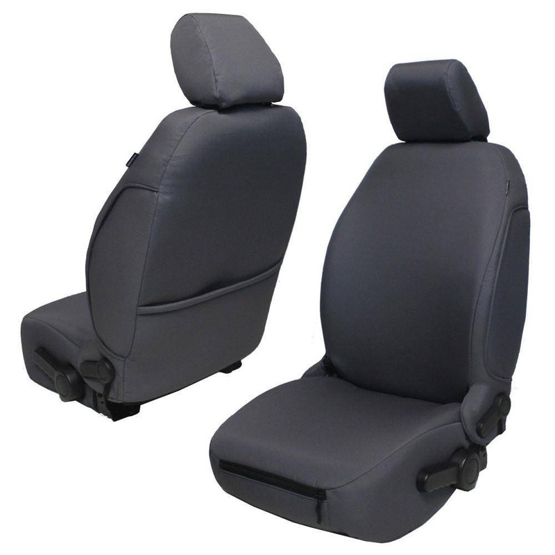 Bartact Jeep JK and JKU Front Seat Covers Base Line Performance 11-12 Wrangler JK Graphite Pair