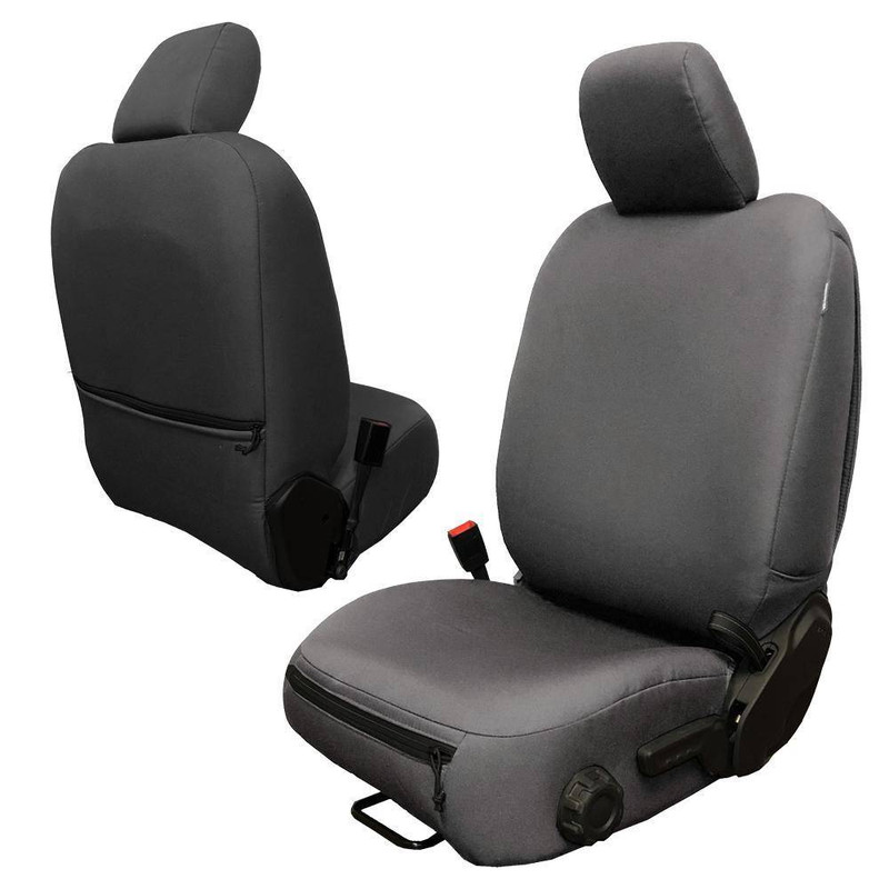 Bartact Jeep JL U Front Seat Covers Base Line Performance 4 DR Only 18-Present Wrangler JL Graphite Pair