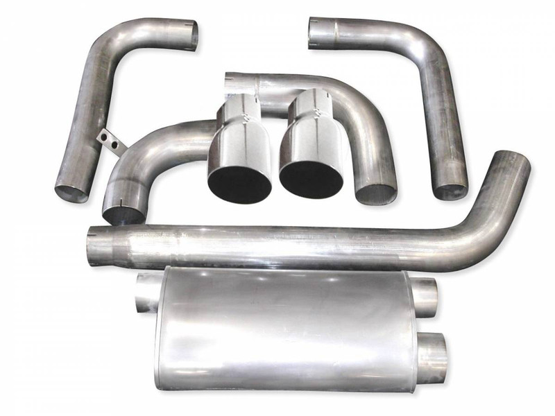 Stainless Works Stainless Works Catback Dual Outlet Turbo Muffler Factory Connect CA93023.0