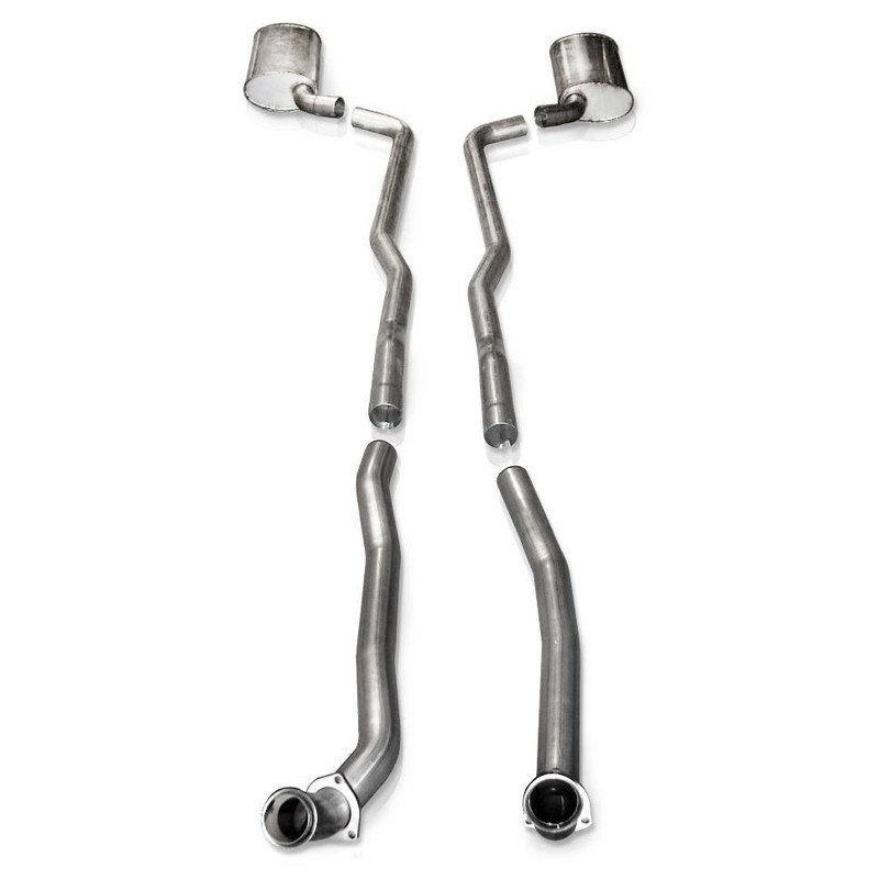 Stainless Works Stainless Works Catback Dual Long Chambered Mufflers Auto Trans. Factory Connect V6414100S