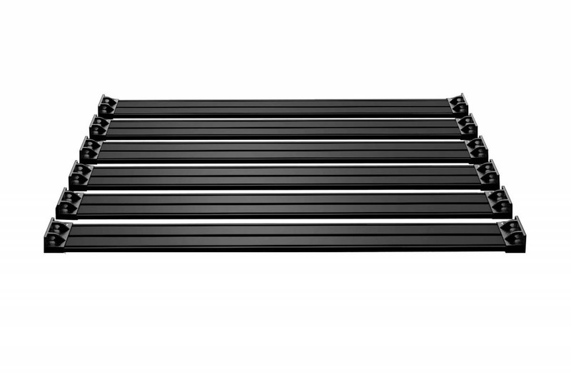 TeraFlex Jeep JKU 4 Door Nebo Roof Rack 6-Piece Cargo Slat Kit Black 07-18 Wrangler JKU