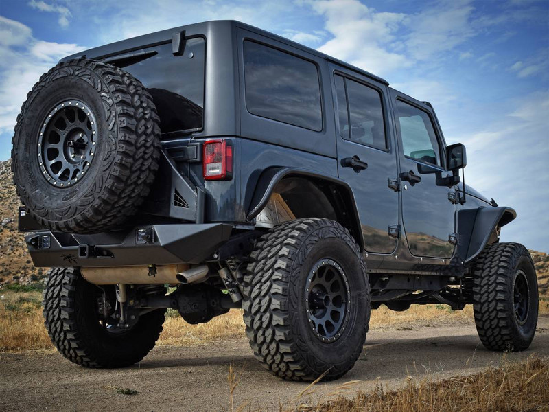 Poison Spyder Poison Spyder JK Rear Crusher Flares Standard Width (Steel) Black 17-05-010P1