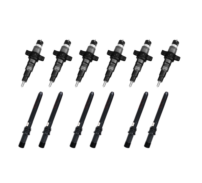 Remanufactured Common Rail Injector Set With Delivery Tubes 04.5-07 5.9L 600+