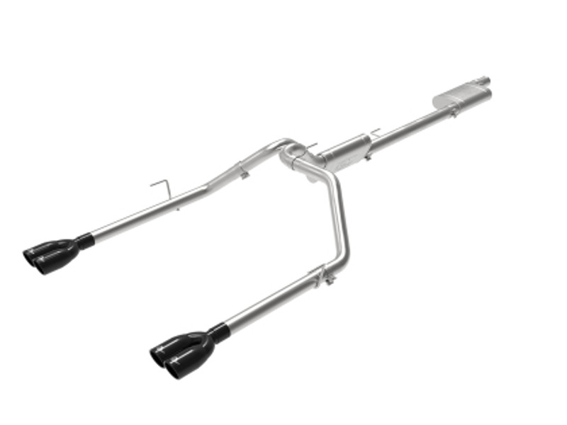 AFE Vulcan Series 3"-2- 1/2" 304 Stainless Steel Catback  With Black Tips  49-38084-B For 2020 Jeep Gladiator JT V6-3.6L