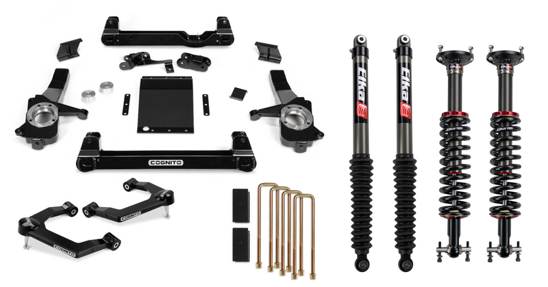 Cognito 6-Inch Performance Lift Kit with Elka 2.0 IFP Shocks For 19-22 Silverado/Sierra 1500 2WD/ 4WD, including AT4, and Trail Boss  210-P1149