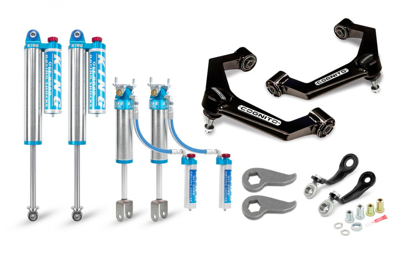 Cognito 3-Inch Elite Leveling Kit with King 2.5 Reservoir Shocks for 20-22 Silverado/Sierra 2500/3500 2WD/4WD 510-P0931