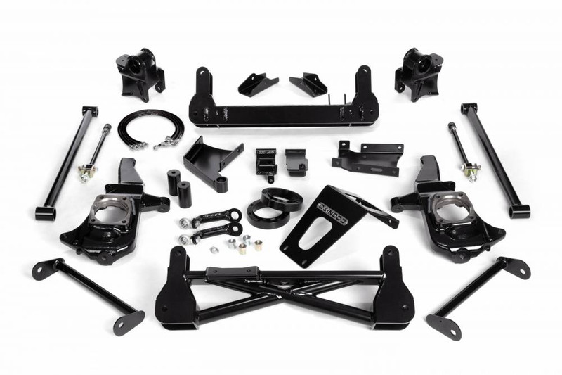 Cognito 7-9 Inch Non-Torsion Bar Drop Front Suspension Lift Kit For 11-19 Silverado/Sierra 2500HD/3500HD 4WD Stabilitrak 110-K0532