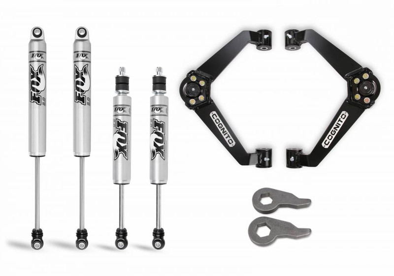 Cognito 3-Inch Performance Leveling Kit With Fox PS 2.0 IFP Shocks for 01-10 Silverado/Sierra 2500-3500 2WD/4WD 110-P0753