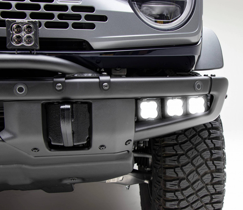ZROADZ 2021-2022 Ford Bronco Front Bumper Fog LED KIT, Includes (6) 3-Inch ZROADZ White LED Pod Lights