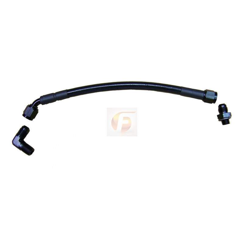 Fleece Performance 2003-2016 Cummins Turbo Oil Feed Line Kit For S300 and S400 Turbos in 2nd Gen Location
