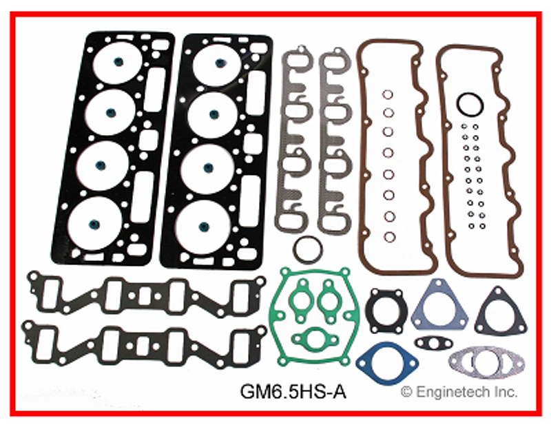 Enginetech GM6.5HS-A Upper Gasket Kit For 92-02 6.5L GM