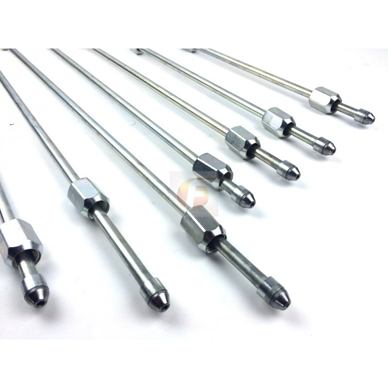 Fleece Performance 8 Inch High Pressure Fuel Line 8mm x 3.5mm Line M14 x 1.5 Nuts