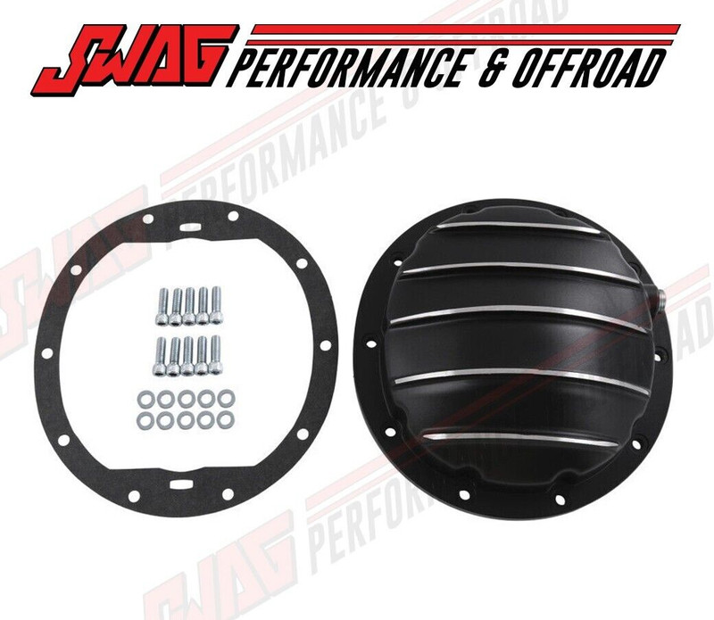 Black Cast Aluminum Differential Cover For GM Chevy 8.5" & 8.6" Rear End