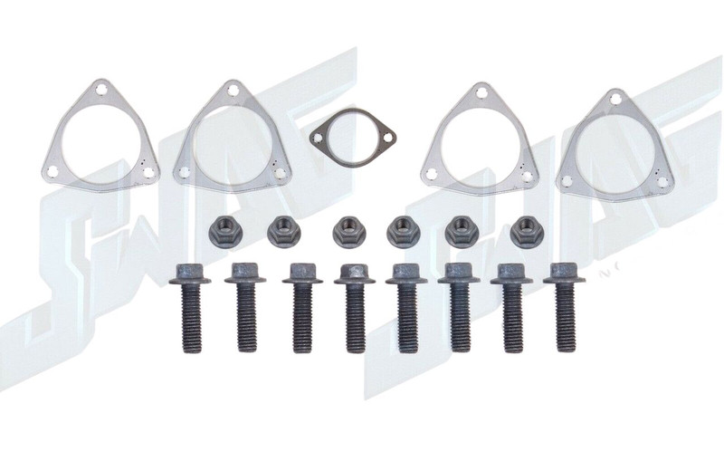 08-10 Ford 6.4L Powerstroke Diesel Left & Right Turbo Exhaust Pipe Gaskets Bolts
