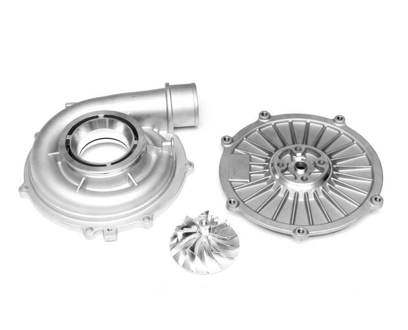 06 07 6.6 Duramax LLY LBZ 66mm Upgraded Compressor Housing Kit With Billet Wheel