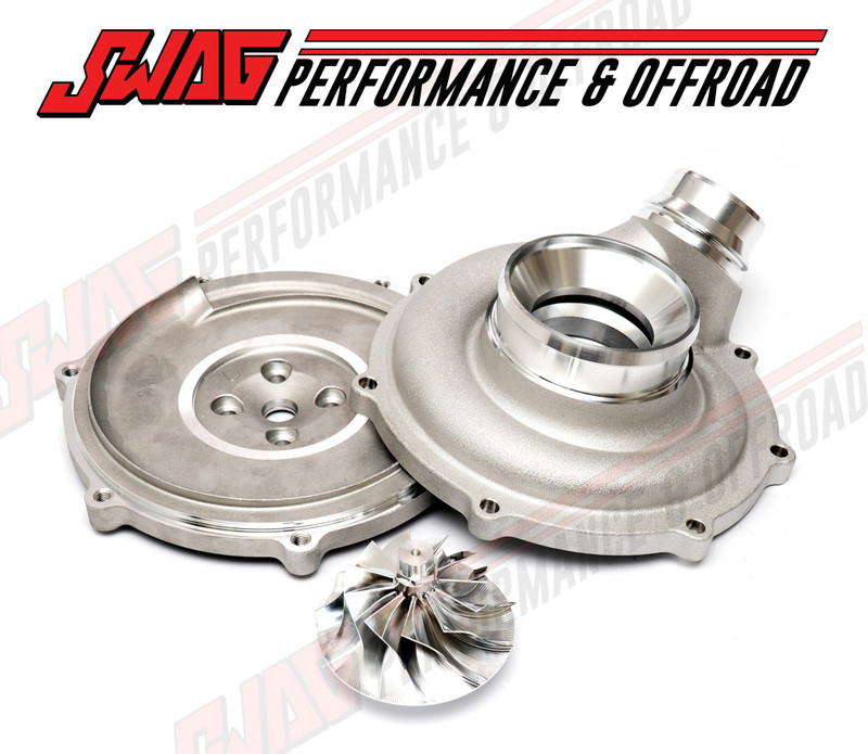  2015-2018 Ford Powerstroke 63mm Compressor Housing Upgrade With Billet Wheel