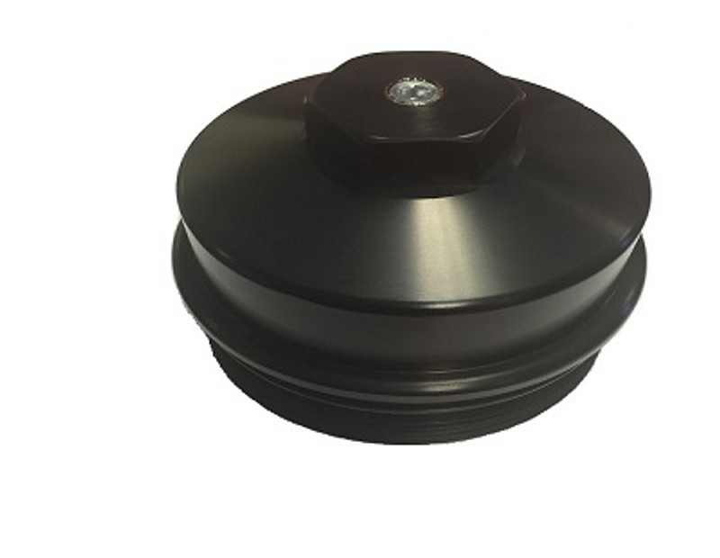 Swag Performance 6.4L Billet Fuel Filter Cap Engine Mounted