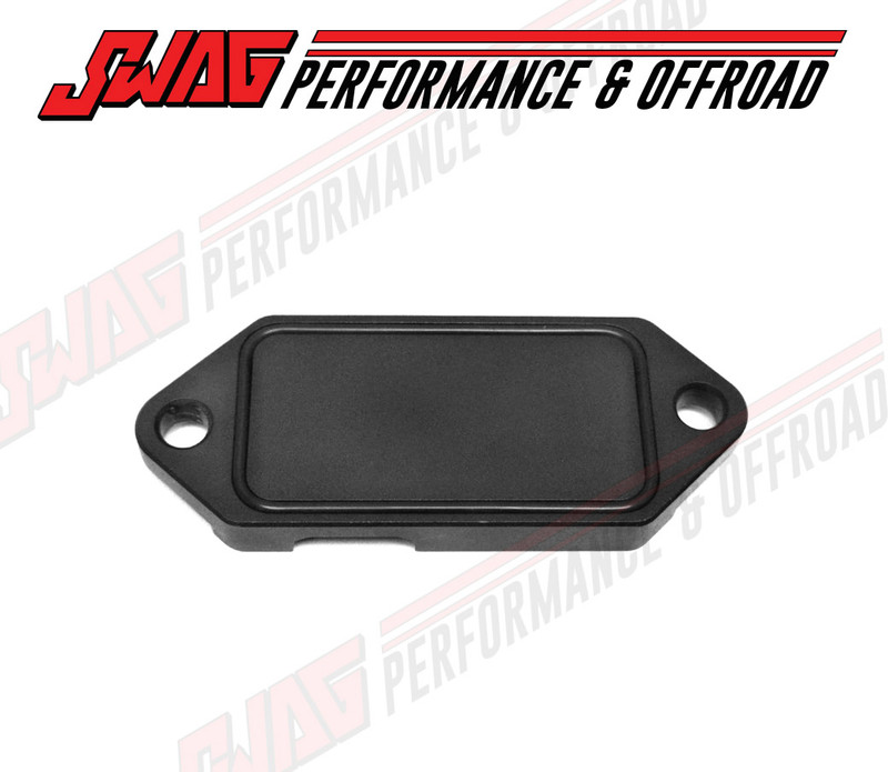 PPE Silverado 2500 Coolant Block-Off Plate Billet Aluminum; Raw