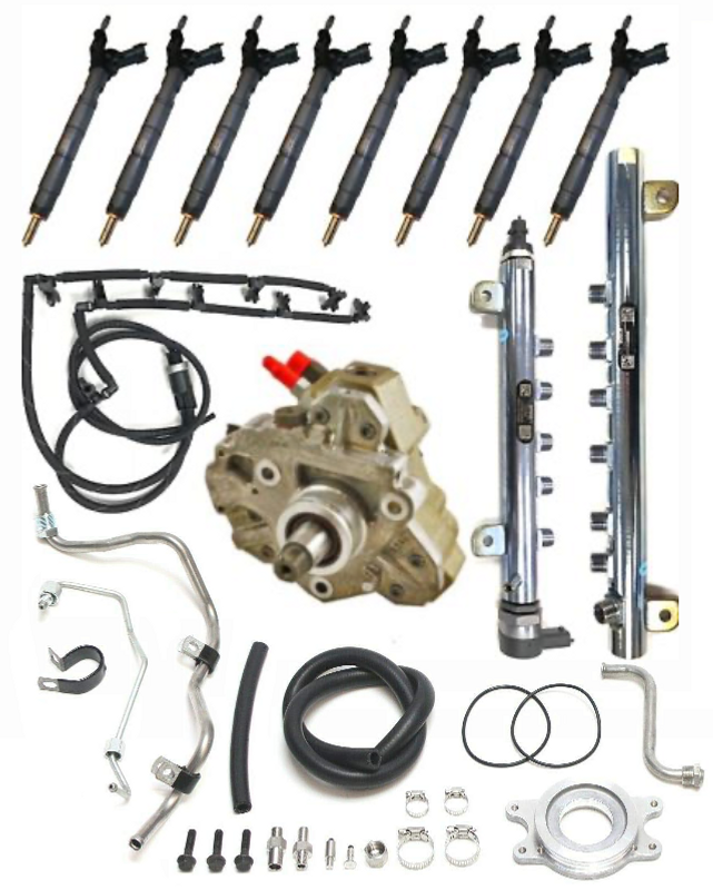 11-16 GM 6.6L LML DURAMAX DIESEL - FUEL CONTAMINATION KIT - BOSCH CP3 PUMP, RAILS & INJECTORS