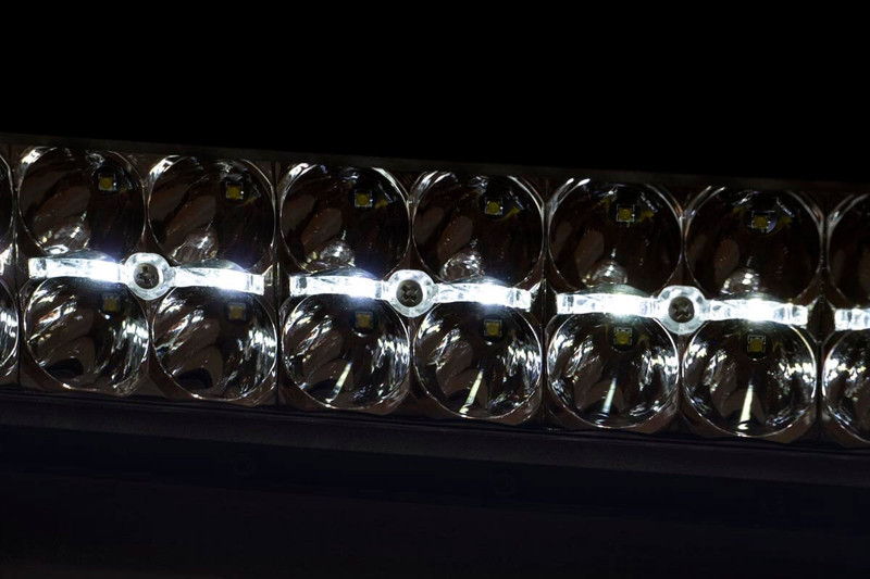 Rough Country - 12 Inch Black Series LED Light Bar - Dual Row - White DRL