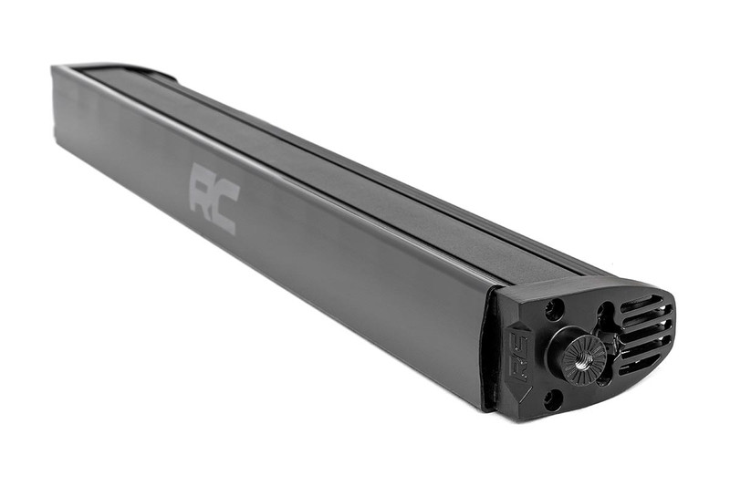 Rough Country - 20 Inch Black Series LED Light Bar - Single Row - Amber DRL