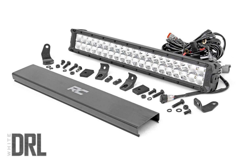 Rough Country - 20 Inch Chrome Series LED Light Bar - Dual Row - Cool White DRL