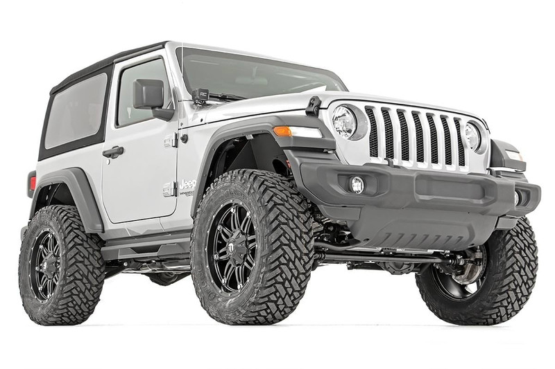 Rough Country - 3.5 Inch Lift Kit - Adj Lower - FR D/S - M1R - Jeep Wrangler JL 4WD (2024-2025)