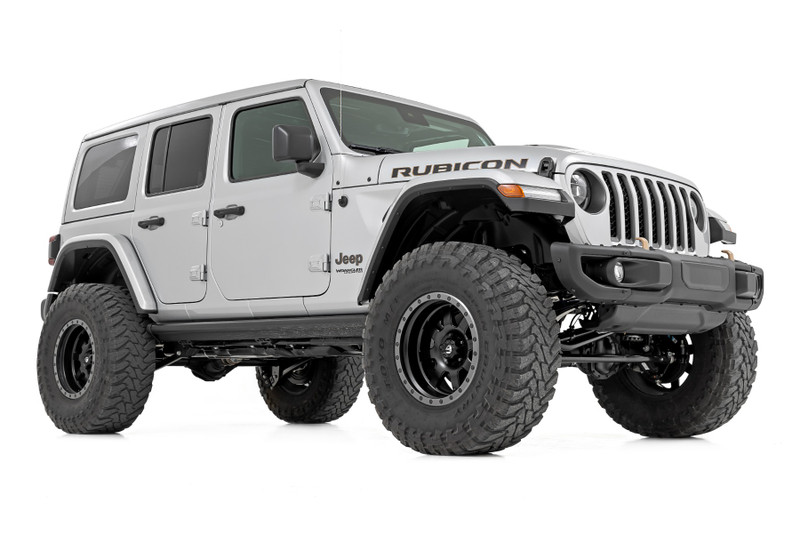 Rough Country - 3.5 Inch Lift Kit - C/A Drop - 4-Door - 392 - Jeep Wrangler Unlimited (18-23)