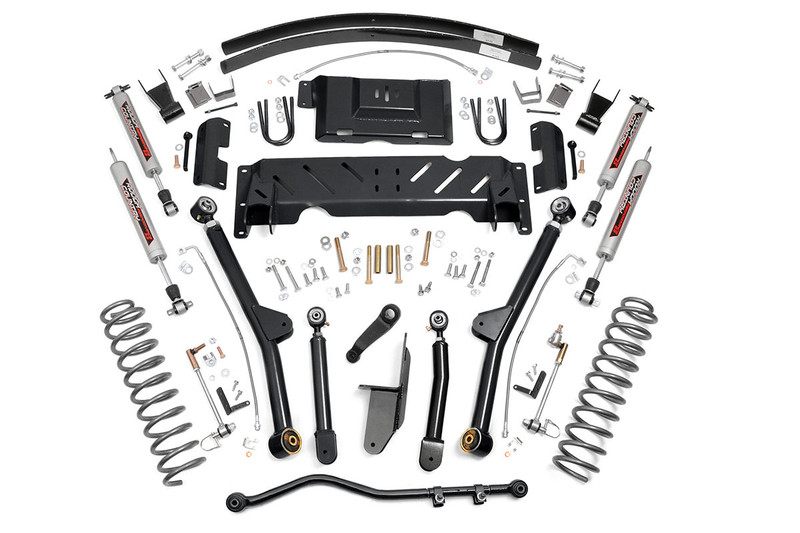 Rough Country - 4.5 Inch Lift Kit - Long Arm - AAL - NP242 - Jeep Cherokee XJ 4WD (1984-2001)