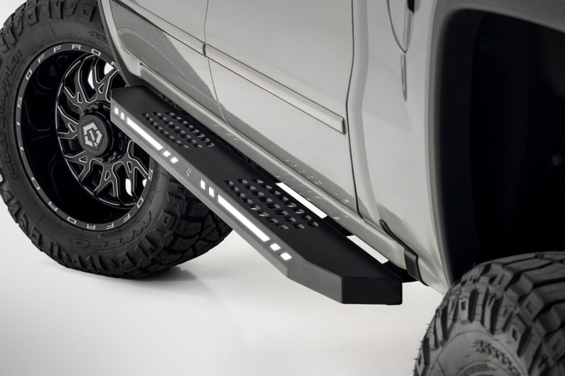 Rough Country - AC2 Running Boards - Amber/White - Crew Cab - Chevy/GMC 1500 (2007-2018)