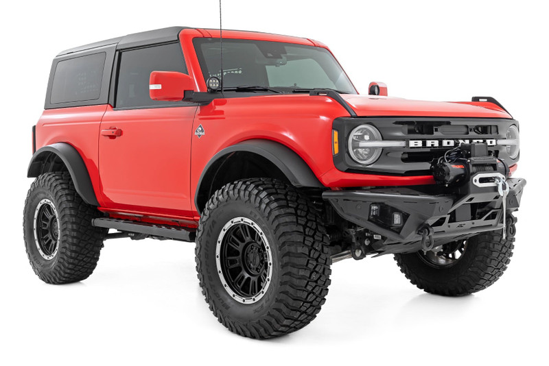 Rough Country - BA2 Running Boards - Side Step Bars - 2-Door - Ford Bronco (2 Door) (21-26) - 41008A