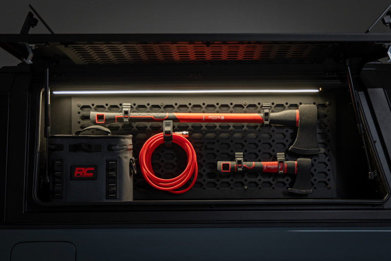 Rough Country - Bed Cap Molle Panel Side Storage Bin - Drivers Side - Jeep Gladiator JT (20-25) - 734054