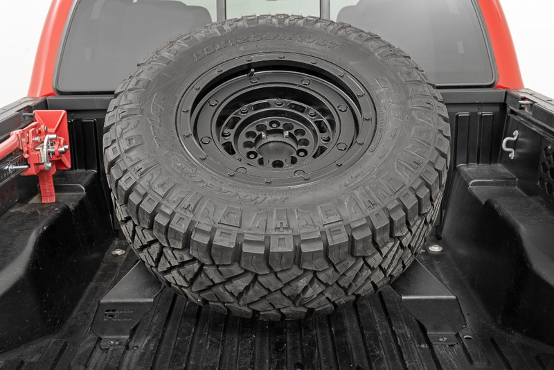 Rough Country - Bed Mount Spare Tire Carrier - Universal (5x5.5 6x5.5 6x135 & 5x5.0 Bolt Patterns)