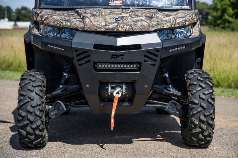 Rough Country - Bumper - Front - 6 in. Black Slimline LED Pair - Can-Am Defender HD 8/HD 9/HD 10