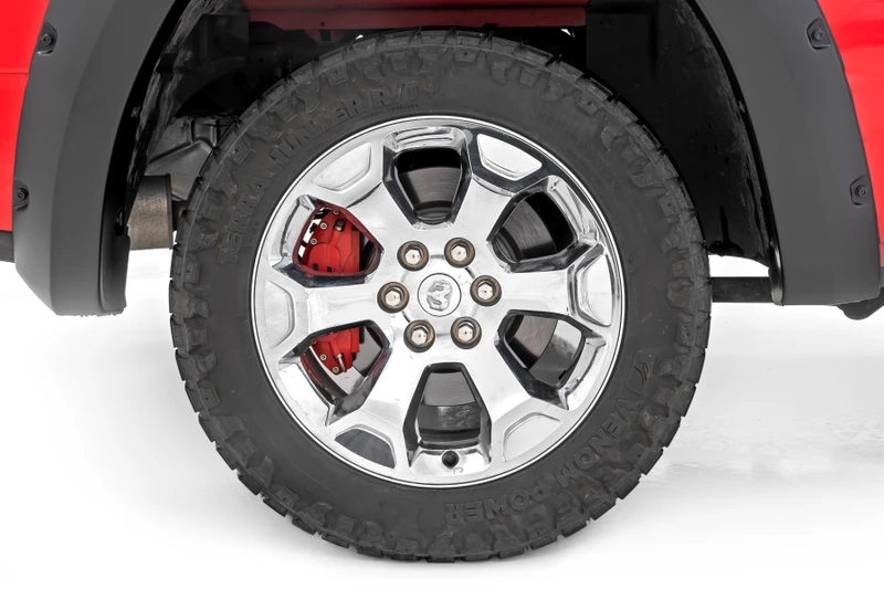 Rough Country - Caliper Covers - Rear - Red - Ram 1500 2WD/4WD (2019-2025)