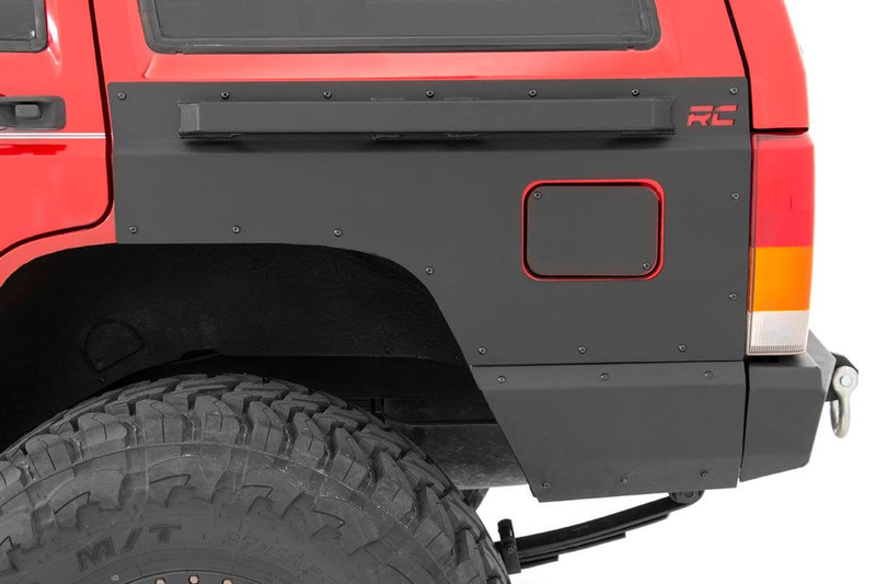 Rough Country - Fender & Quarter Panel Armor - Rear - Combo - Jeep Cherokee XJ 2WD/4WD (84-96)