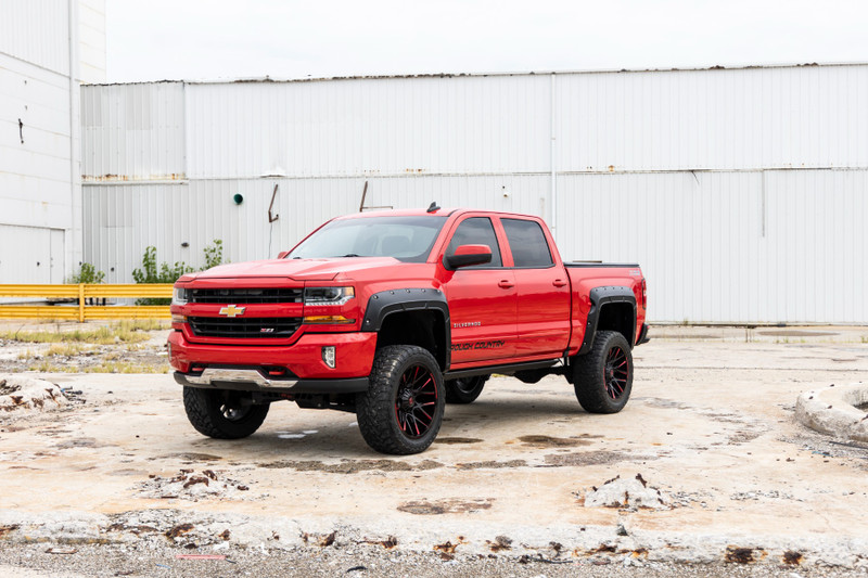 Rough Country - Fender Flares - Defender l 5'9 in. Bed - GPA Graphite - Chevy Silverado 1500 (14-18 & Classic)
