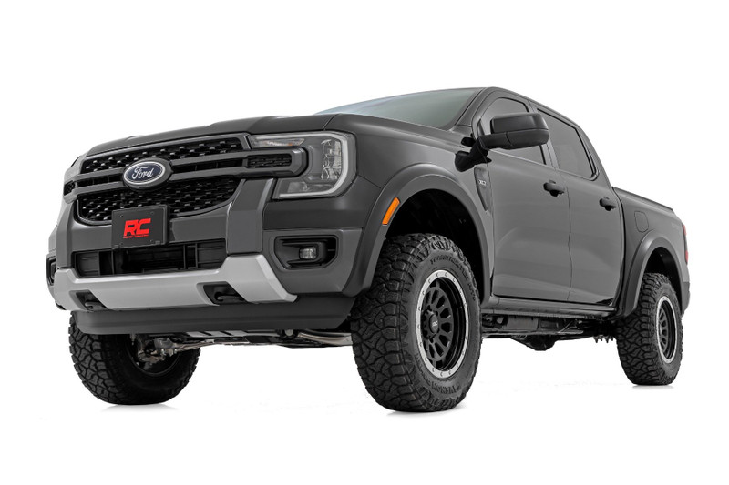 Rough Country - Fender Flares - Sport - JS Iconic Siver - Ford Ranger 2WD/4WD (2024-2025)