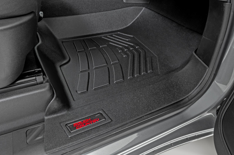 Rough Country - Floor Mats - FR Bucket - Crew - Chevy/GMC 1500/2500HD/3500HD (19-25 & Classic)