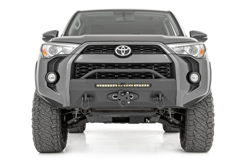 Rough Country - Front Bumper - Hybrid - 20 in. Blk DRL - Toyota 4Runner 2WD/4WD (2014-2024)