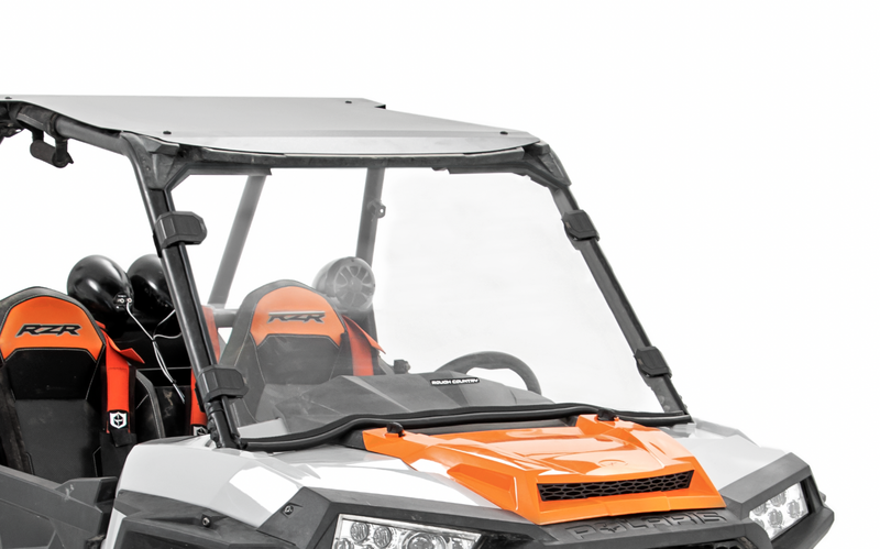 Rough Country - Full Windshield - w/ Factory Visor - Polaris RZR XP 1000