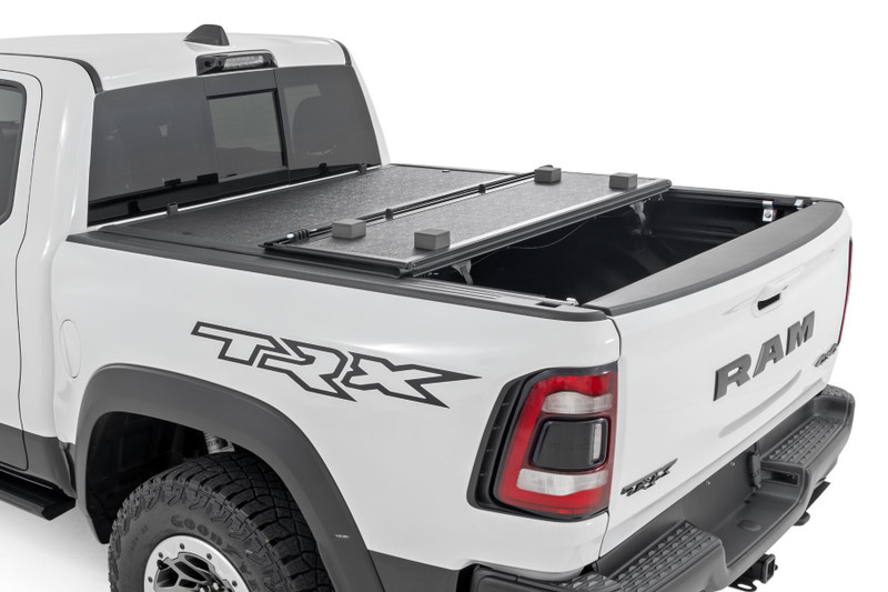 Rough Country - Hard Low Profile Bed Cover - 5'7 in. Bed - No Rambox - Ram 1500 (19-25)/1500 TRX (21-24)