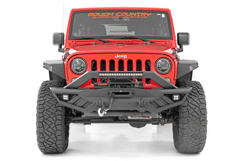 Rough Country - High Clearance LED Flat Fender Flare Kit - UV Treated - Jeep Wrangler JK (07-18)